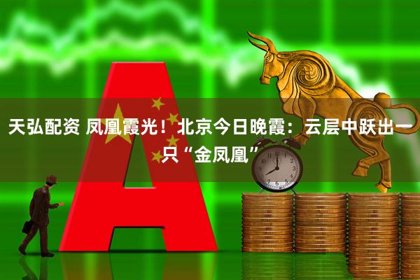 天弘配资 凤凰霞光！北京今日晚霞：云层中跃出一只“金凤凰”