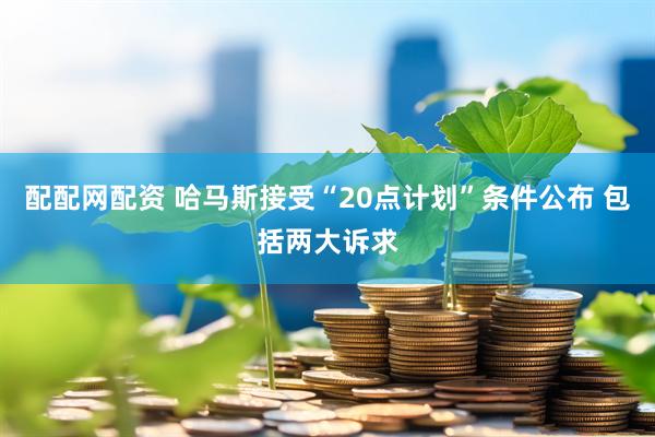 配配网配资 哈马斯接受“20点计划”条件公布 包括两大诉求