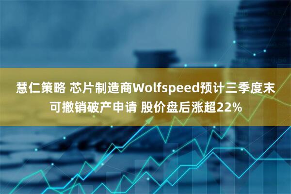 慧仁策略 芯片制造商Wolfspeed预计三季度末可撤销破产申请 股价盘后涨超22%