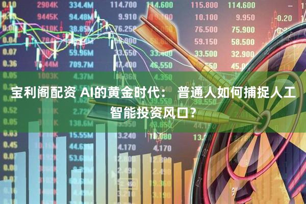 宝利阁配资 AI的黄金时代： 普通人如何捕捉人工智能投资风口？
